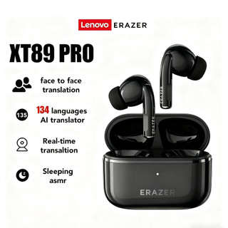  Lenovo ERAZER XT89 PRO AI Dịch Tai nghe Bluetooth 5.4 Độ trễ thấp Bản ghi cuộc họp dịch hai chiều Du lịch xã hội Tai nghe dịch thiết yếu 