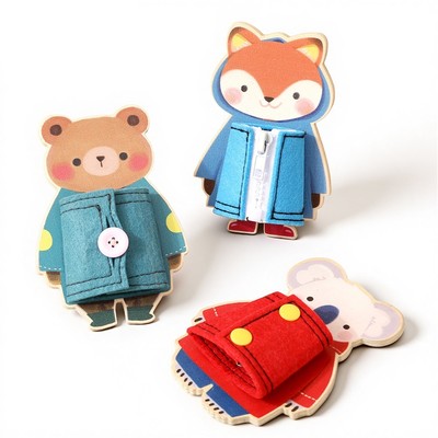 Montessori Học Sớm Kỹ Năng Sống Cho Bé Thực Hành Dây Kéo & Nút Gấu Hoạt Động Ban Đồ Chơi Mẫu Giáo Dụng Cụ Giáo Dục Bằng Gỗ Tay Mắt Phối Hợp Phát Triển Ngày Lễ Quà Tặng