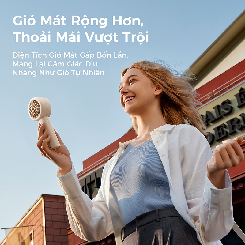 Aecooly Halo 01 Quạt cầm tay mini Quạt Turbo cầm tay cầm tay Aecooly [Thời gian làm mát tối đa 24H], Quạt Mini sạc USB 5 tốc độ | BigBuy360 - bigbuy360.vn
