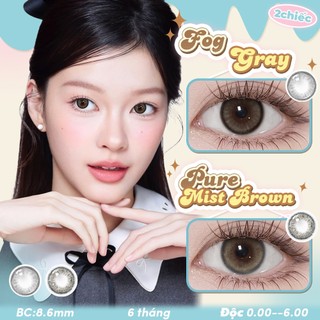   0,00- 6.00 độ  Kính Áp tròng MCK1 Mysticeyes Choco Brown một dòng ống kính 6 tháng 14,5 mm 