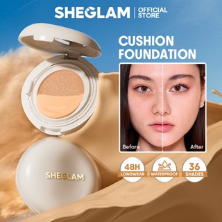 SHEGLAM Lock & Go Long-Lasting Cushion Foundation 48-Hour Longwear buildable coverage sweatproof
