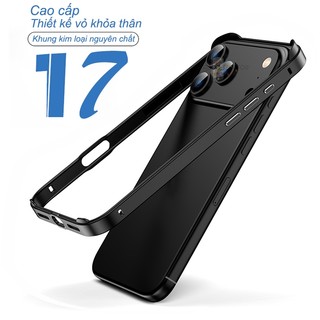  Khung kim loại làm ốp điện thoại chống sốc thích hợp cho iPhone 12 13 17 pro max 14 15 16 pro max 14 15 16 plus Air 