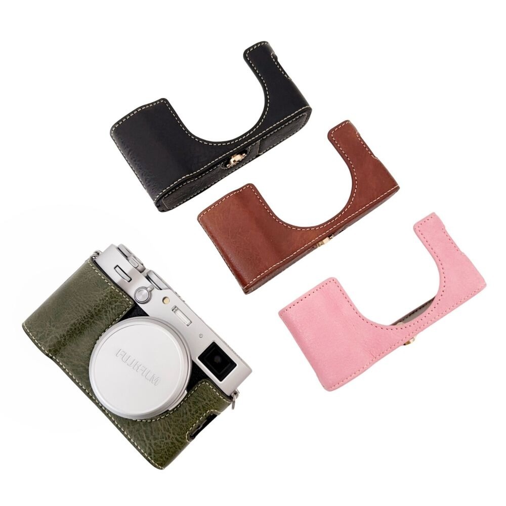 Ốp lưng nửa thân máy ảnh bằng da PU Fujifilm X100VI cho Fujifilm X-100VI