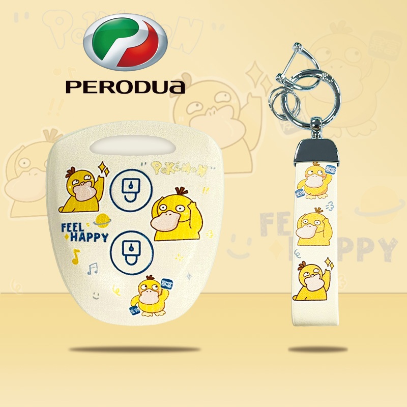Perodua Pokemon Cao Cấp TPU Mới AXIA 2023 G / AXIA 2014 2015 GXTRA Chìa Khóa Xe Sarung Kunci Bezza P