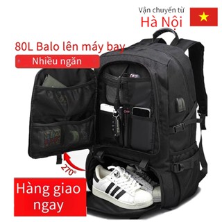 COD 50-80L Balo du lịch nam đựng quần áo balo đựng laptop 17 inch chống thấm nước balo leo núi đa năng