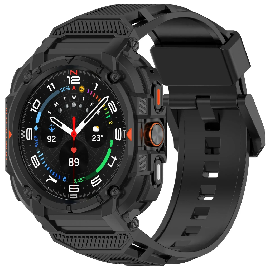 Ốp Lưng TPU + Dây Đeo Cho Samsung Galaxy Watch 7 Ultra 2025 47Mm Dây Silicon Phụ Kiện Vòng Tay Cho G