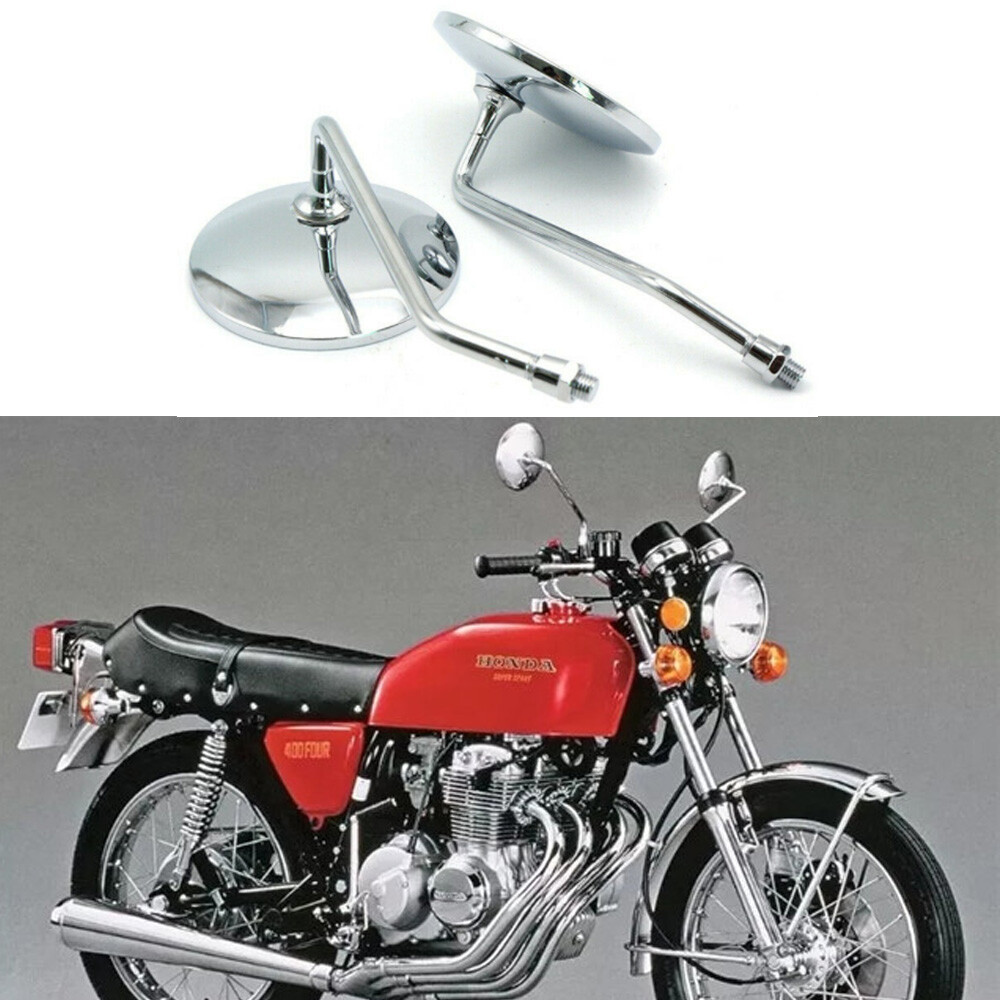 Gương chiếu hậu xe máy Chrome cho Honda CB350 CB450 CB500 CB550 CB650