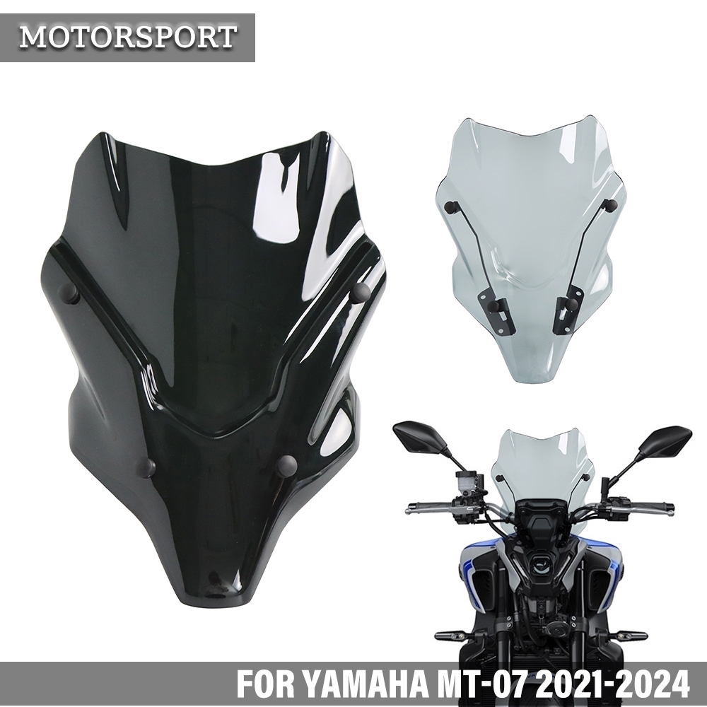 Áp dụng cho Yamaha MT07 2021-2024 Sửa đổi kính chắn gió xe máy MT07 phụ kiện fairing kính chắn gió p