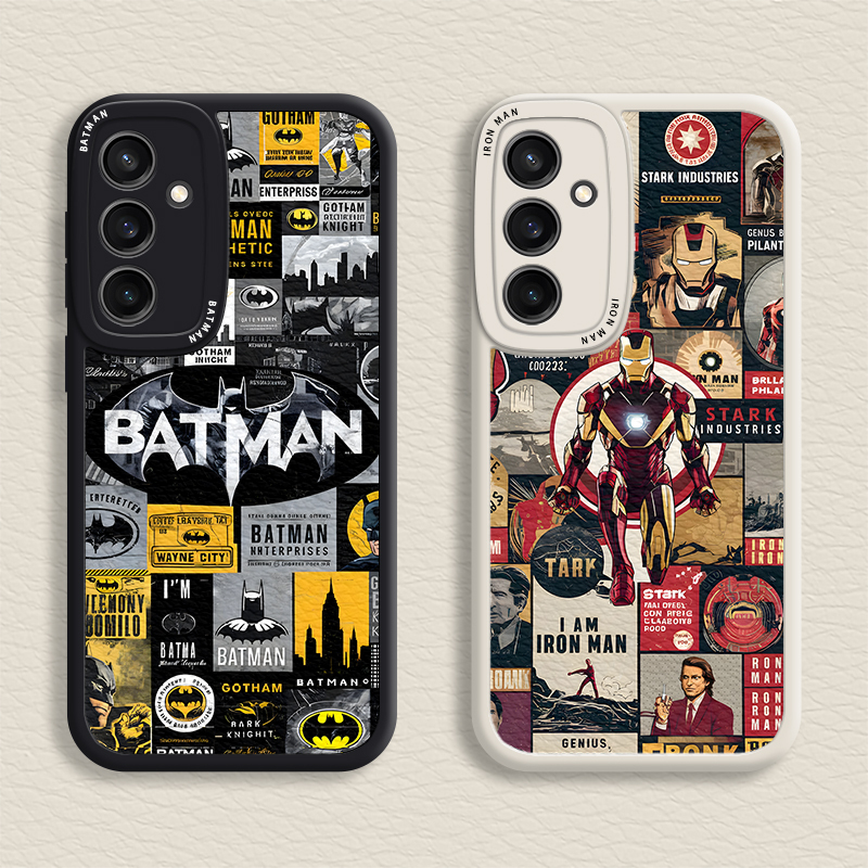 Ốp lưng Marvel Samsung cho Galaxy S21 / S22 / S23 / S24 / S25 Batman / Iron Man Vỏ mềm S22Plus / S23