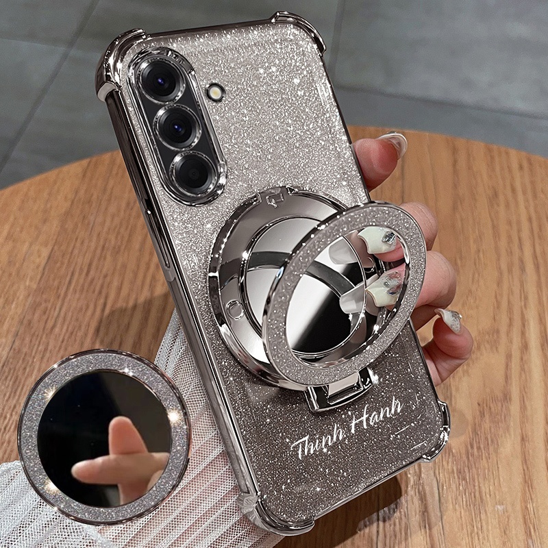 Mới Đổ Gương Giá Đỡ Tùy Chỉnh Tên Ốp Lưng Điện Thoại Samsung Galaxy A57 A56 5G A55 A37 A36 A26 5G Vỏ