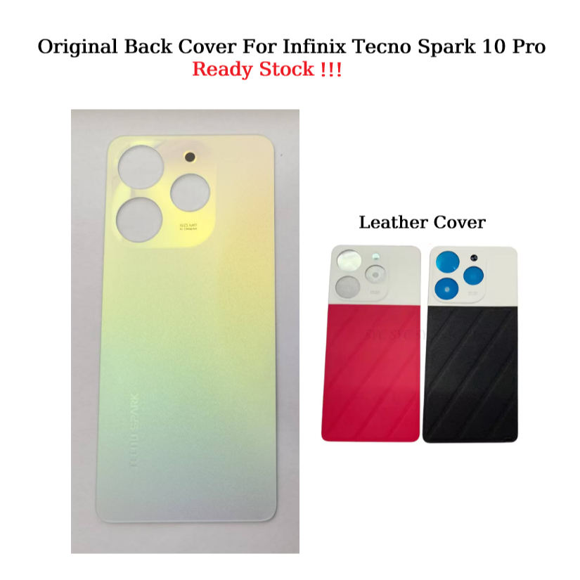 Dành Cho Tecno Spark 10 Pro Ki7 Nắp Sau Pin Ốp điện thoại Da