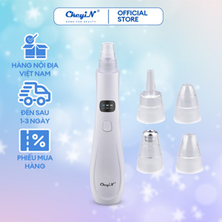 CkeyiN Máy hút mụn đầu đen làm sạch lỗ chân lông kèm 5 đầu hút chuyên dụng máy hút mụn cầm tay MR596