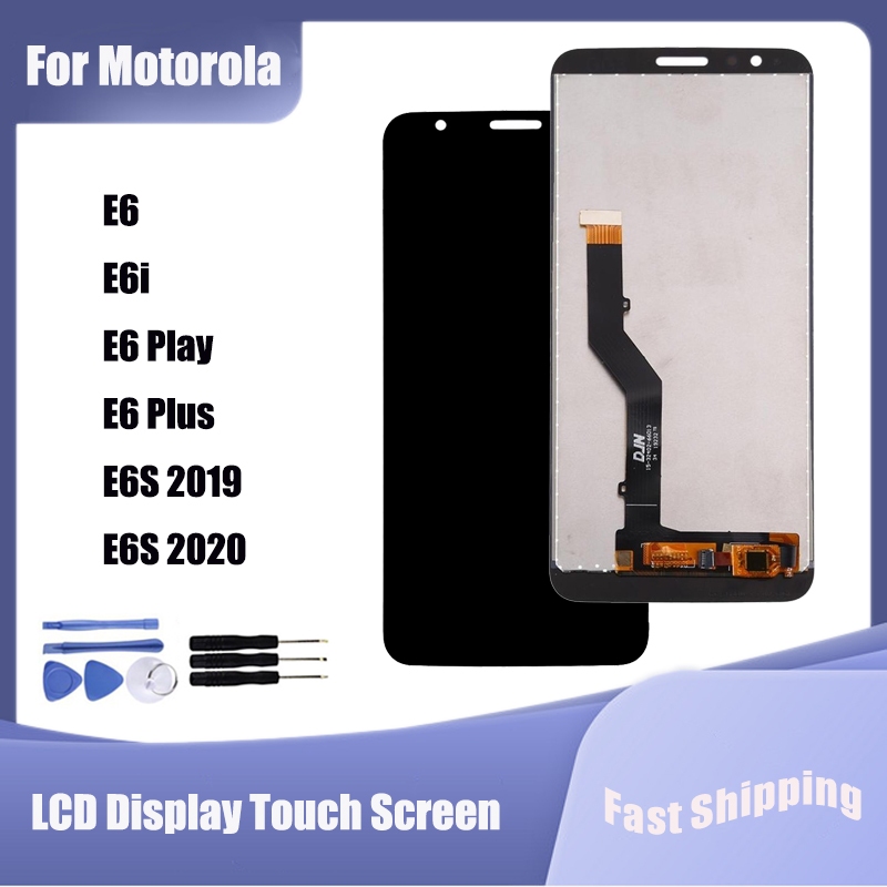 Dành Cho Motorola Moto E6 E6i E6 Play E6 Plus E6S 2020 Màn Hình LCD Bộ Số Hóa Màn Hình Cảm Ứng