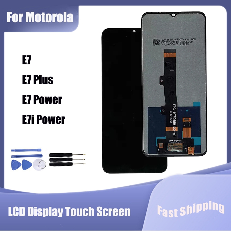 Motorola Moto E7 E7i Power E7 Plus E7 Power LCD Màn hình cảm ứng Bộ số hóa lắp ráp thay thế