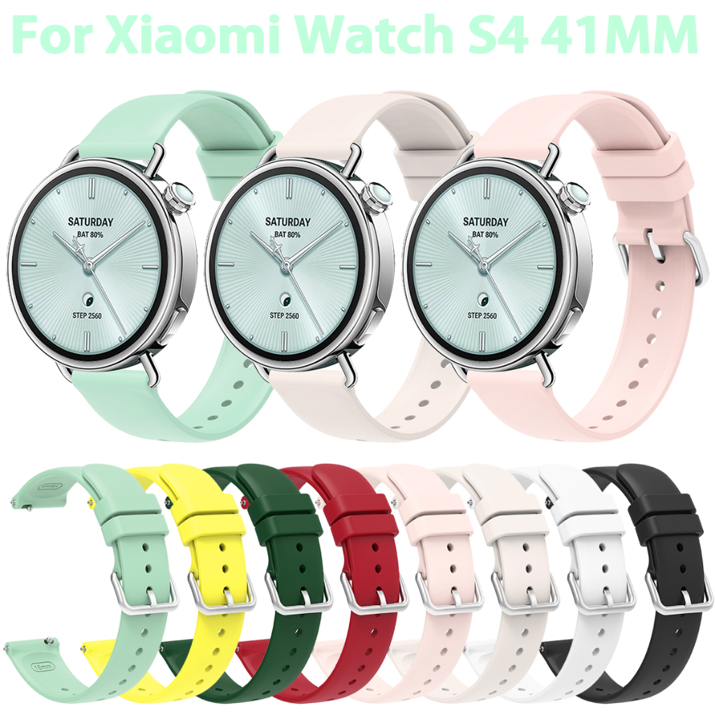 Dây đeo silicon cho Xiaomi Watch S4 41MM Dây đeo thay thế cho Mi Watch s4 41mm Dây đeo cổ tay thoáng