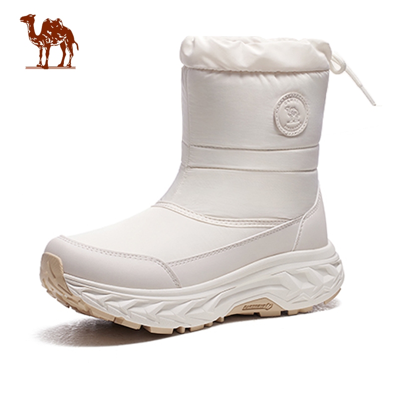 CAMEL CROWN Giày bốt đi tuyết ngoài trời mùa đông dành cho nữ ấm áp, chống trượt và chống thấm nước