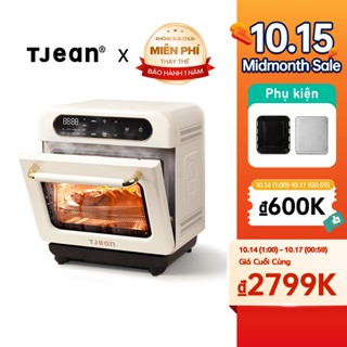TJean Nồi chiên hơi nước không dầu 12L steam oven lò nướng Nồi Hấp Điện đa chế độ nấu cài sẵn