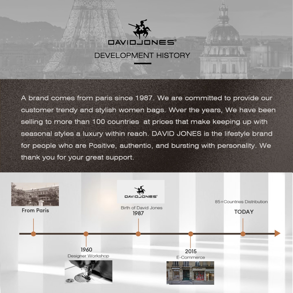 [VHL x David Jones Paris] Davidjones Paris Capucine 2025 / 2026 Thu Đông Nữ Da Lộn Giả Túi Đeo Vai S