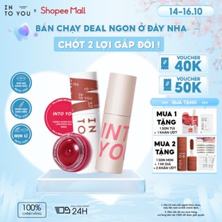 [BEST SELELR] Son Không Khí INTO YOU Sử Dụng Má Môi 2in1 Hiệu Ứng Mờ Lì Tự Nhiên, Bền Lì Không Dính Li