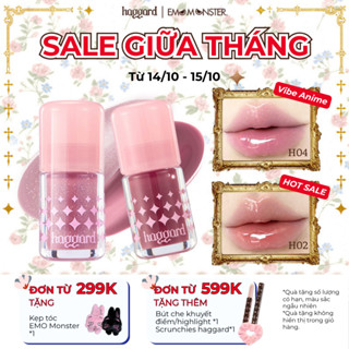 [MUA 3 87K/SP] haggard Combo 2 Son Dưỡng Mật Ong 3.3g EMO Monster Series Little Plump Liquid Lip Oil
