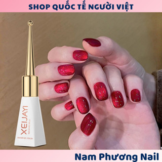  XEIJIAYI Sơn GEL mắt mèo kim cương đỏ cho năm mới chai 10ml dùng kèm thanh nam châm 🌸 Nam Phương Nail 🌸 