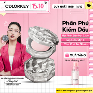 COLORKEY Phấn Phủ Dạng Bột Siêu Mịn Giúp Lớp Trang Điểm Tự Nhiên, Lâu Trôi 8g