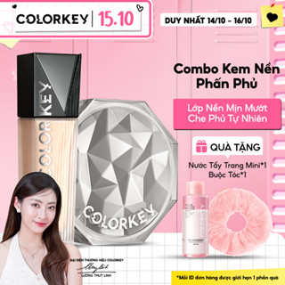 COLORKEY - Combo Kem Nền 30g & Phấn Phủ 8g