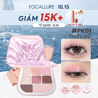 Bảng phấn mắt FOCALLURE 9.6g sắc tố cao dưỡng ẩm không nhòe lâu trôi chống nước