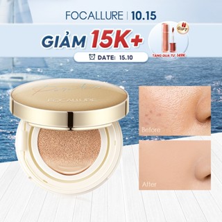 Phấn nước BB FOCALLURE Golden Age 12g chống nước kết cấu mỏng nhẹ che phủ hoàn hảo làm mờ lỗ chân lông