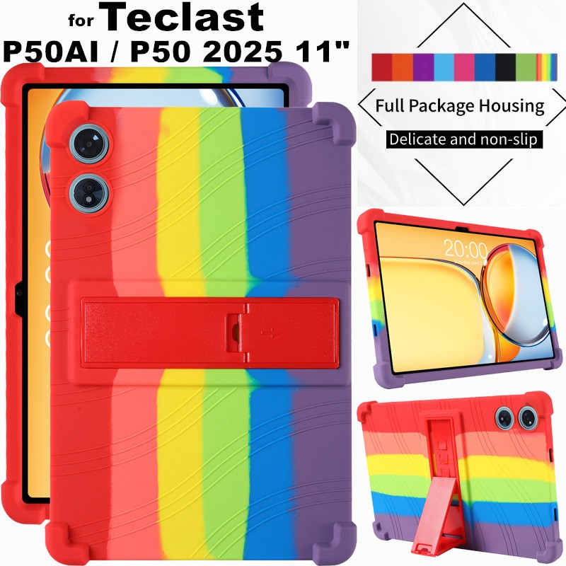 Dành Cho Teclast P50 2025 11 Inch Android 15 Máy Tính Bảng Ốp Lưng Silicon Mềm Siêu Chống Sốc Vỏ Bảo