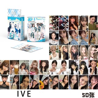  Ive Yujin Gaeul Wonyoung LUZ Rei Leeseo Laser Photocard Lomo Card 50 cái   hộp 