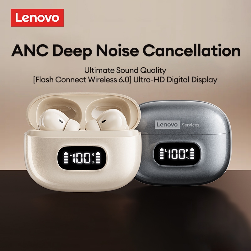Lenovo LE207 ANC Khử tiếng ồn chủ động Bluetooth 6.0 LED Màn hình thông minh Chế độ kép Độ trễ thấp Tuổi thọ pin dài Tai nghe Bluetooth trong tai | BigBuy360 - bigbuy360.vn