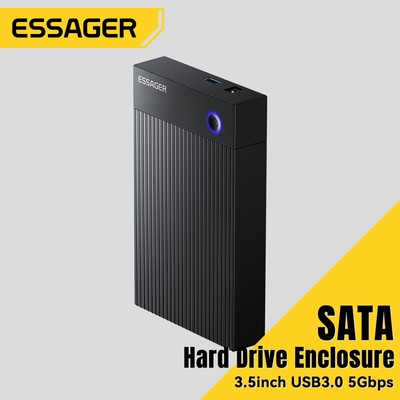 Essager Truyền Nhanh Vỏ SATA Truyền 5Gbps / Giao Thức Tăng Tốc Kép Vỏ Đĩa Cứng Bên Ngoài Đa Lỗ Tản Nhiệt