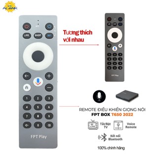  Alank— Hàng chuẩn100% Remote Điều Khiển Đầu Thu FPT Play BOX T650 P650 A650 H650 2023 Có Giọng Nói 