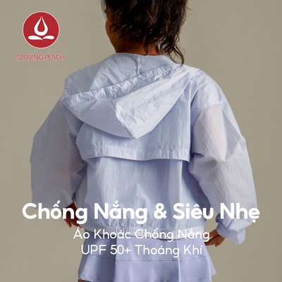 MOVING PEACH Nữ Áo khoác chống tia cực tím Thư giãn vừa vặn Áo khoác gió nhẹ Áo khoác chống nước UPF 50 + Áo ngoài trời Full-zip Áo chống nắng Chạy bộ đường dài