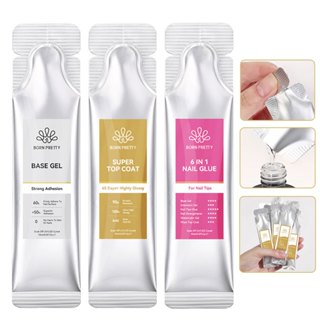  BORN PRETTY 15g Super Top Coat Base Gel Không Lau Top Coat Bóng Lâu Dài Top Coat Gel Chức Năng Làm Móng Tay Đồ Dùng Làm Móng Tay 