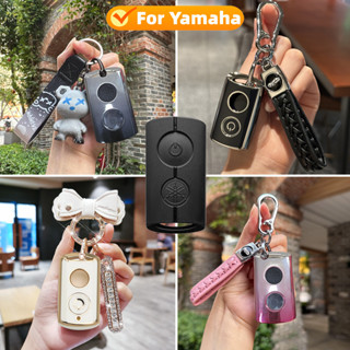  Bao Da Đựng Chìa Khóa Điều Khiển Từ Xa Cho Yamaha Grande Filano NVX XMAX AEROX Yamaha Motor Y16ZR NVX155 AEROX155 XMAX300 AEROX Vỏ bọc chìa khóa điều khiển từ xa bảo vệ 