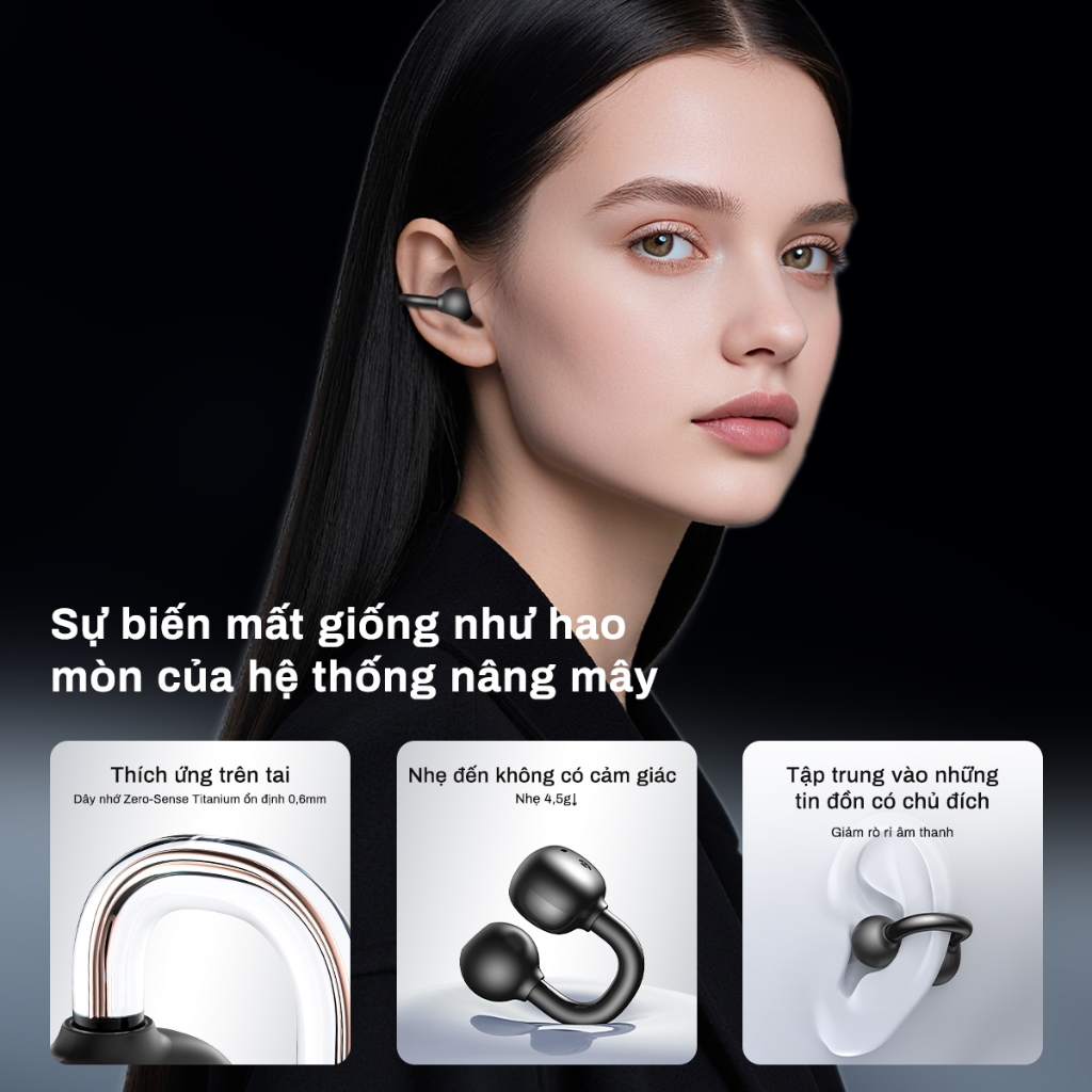 Tai nghe dịch thuật Lenovo ERAZER XT67 PRO AI Phiên bản nâng cấp Kẹp tai Tai nghe Bluetooth 360°Tai nghe không dây âm nhạc ACS HIFI Tai nghe thể thao chống nước | BigBuy360 - bigbuy360.vn