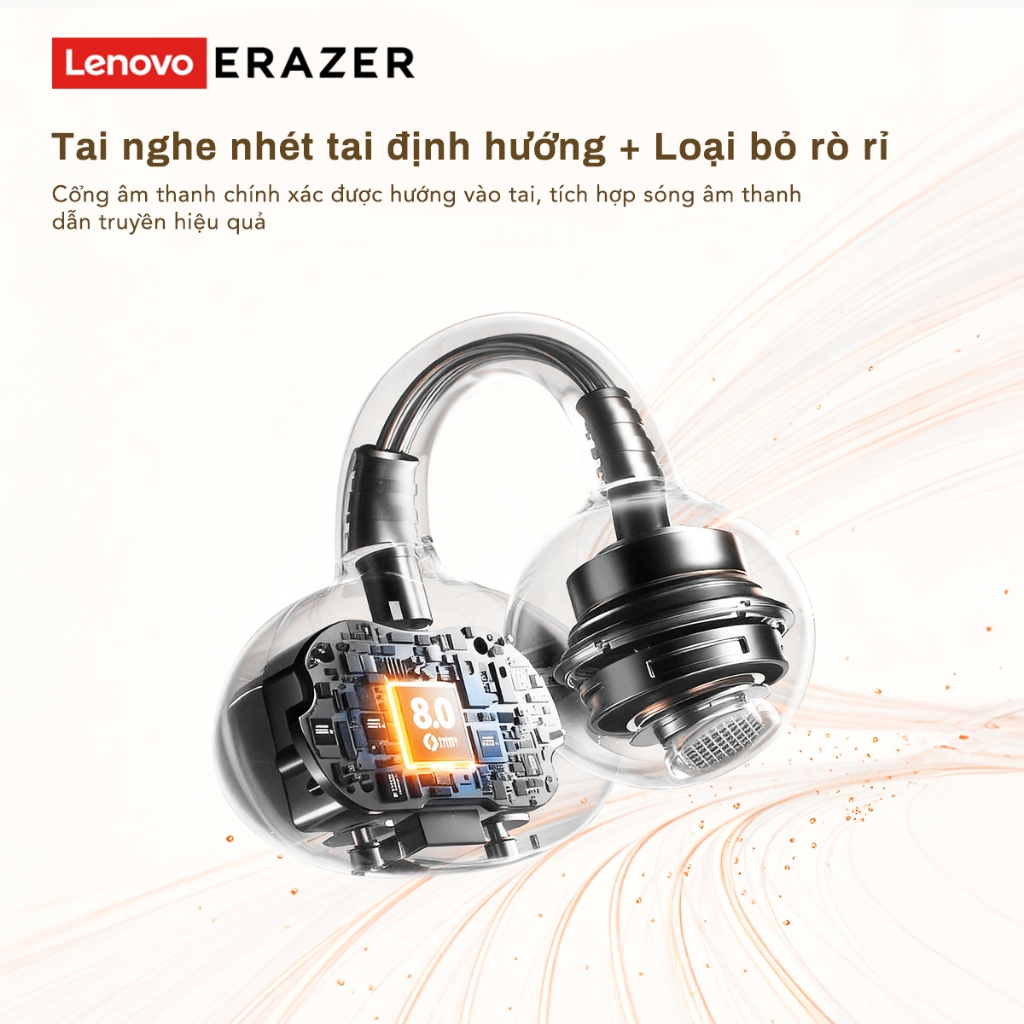 Tai nghe dịch thuật Lenovo ERAZER XT67 PRO AI Phiên bản nâng cấp Kẹp tai Tai nghe Bluetooth 360°Tai nghe không dây âm nhạc ACS HIFI Tai nghe thể thao chống nước | BigBuy360 - bigbuy360.vn