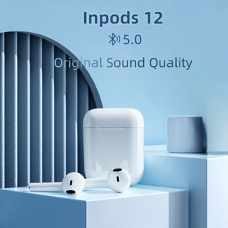 Tai nghe bluetooth không dây hifi mini Tws i12 có micrô tích hợp tiện dụng cho các hoạt động thể thao