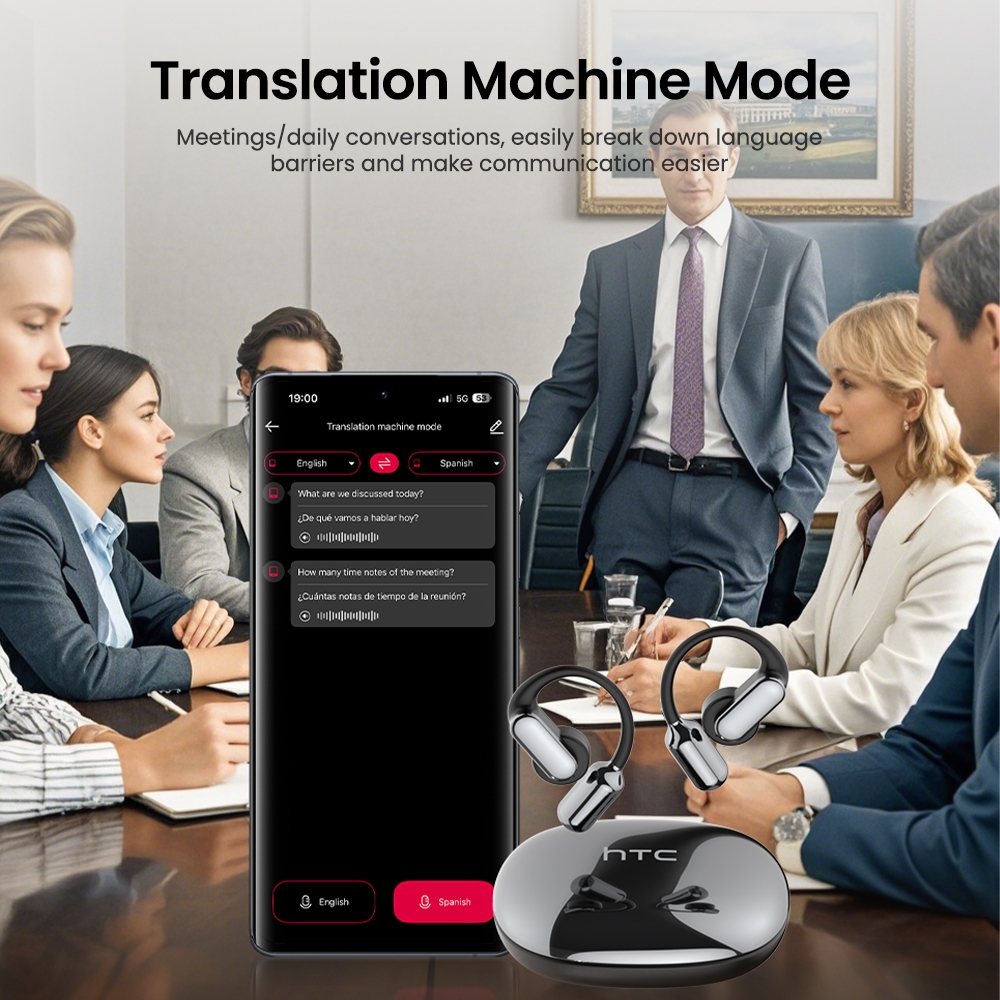 HTC NE50 Tai Nghe Phiên Dịch tai nghe bluetooth 6.0 Tai nghe  Điều khiển cảm ứng Tuổi thọ pin dài HD Voice có Mic | BigBuy360 - bigbuy360.vn