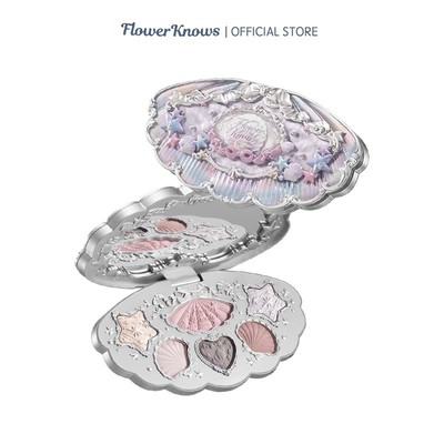 [Live] Flower Knows Shell 's Jewel Collection Bảng trang điểm 6 màu 6.5g