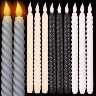  Đèn nến nhấp nháy giả hoạt động bằng pin Nến dài điện   Đèn nến côn không cháy LED   Cho tiệc sinh nhật đám cưới Giáng sinh   Đèn LED mã điện tử   