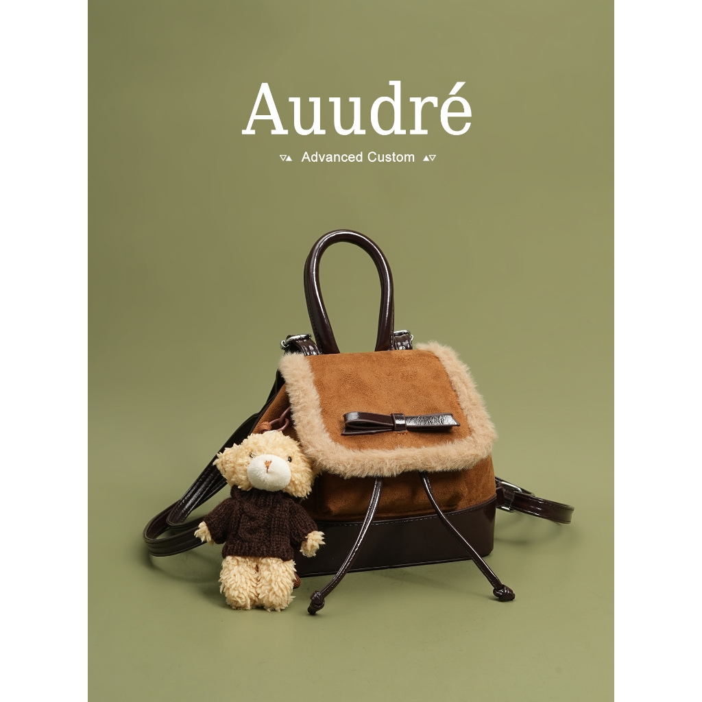 Ba lô Auudre Retro Ba lô nữ Mini đi chơi Túi đi học du lịch