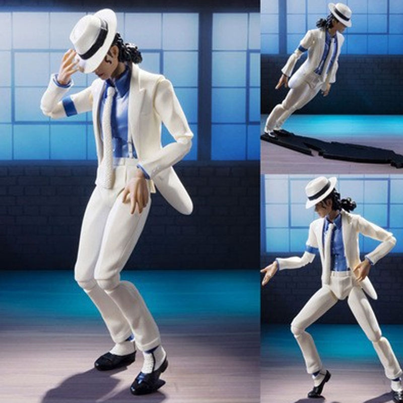 16cm Michael Jackson Mịn Hình Sự Moonwalk Nhân Vật Hành Động Đồ Chơi Mô Hình Michael Jackson MJ Kinh