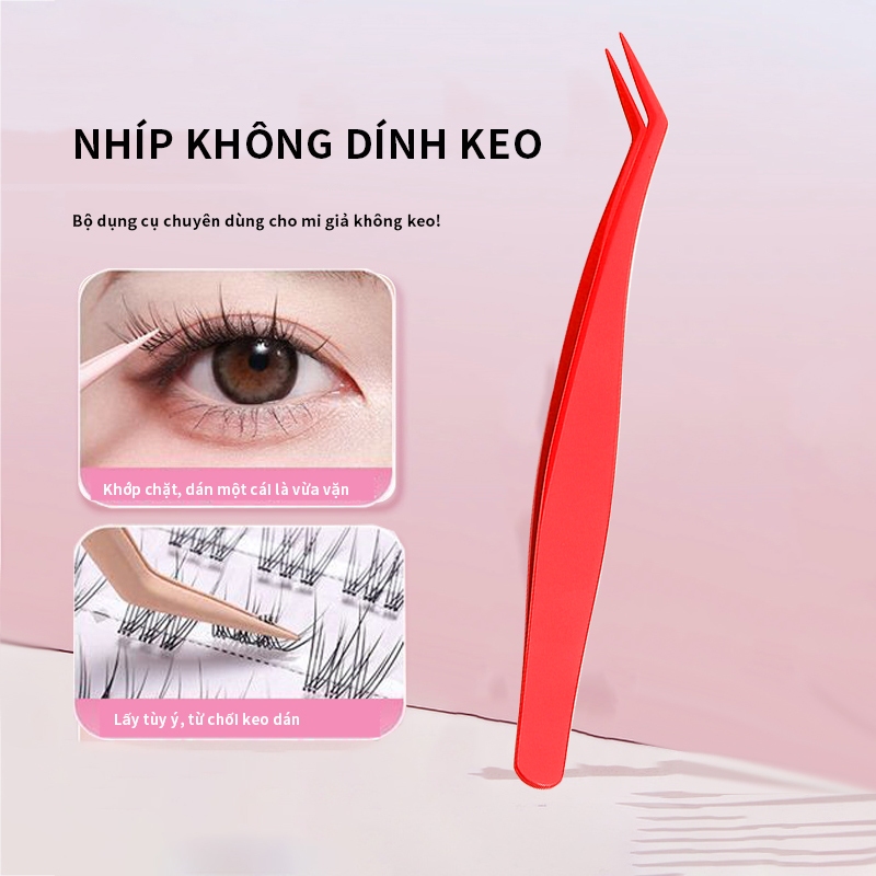  Ghép chéo Lông mi giả Máy uốn mi giả Hỗ trợ lông mi bằng thép không gỉ Cắt tỉa lông mày Râu Kéo Nhíp Làm đẹp Kẹp 