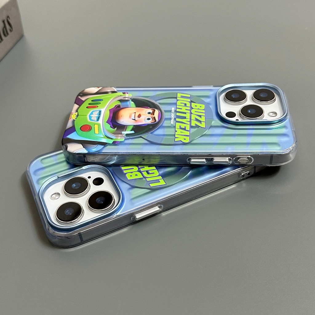 Ốp điện thoại hoạt hình từ tính Buzz Lightyear Apple i16 iPhone17 16 15 14 13 Pro Max Vỏ bảo vệ chốn