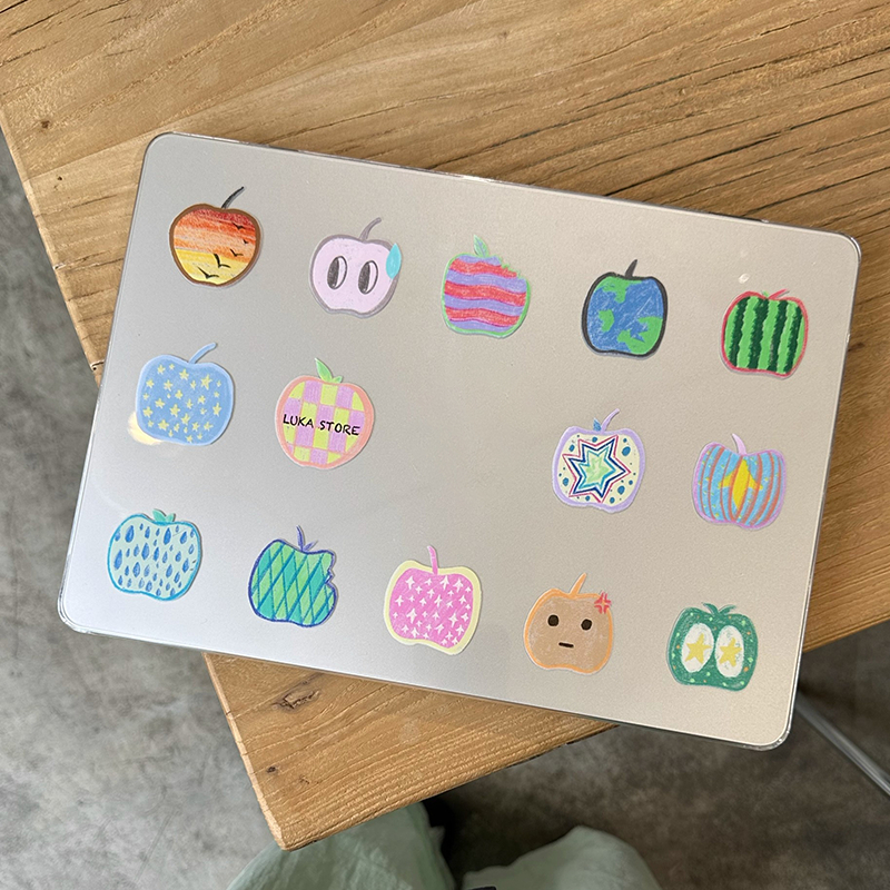 Ốp In Hình Trái Cây Hoạt Hình Cho 2025 Macbook Air13 M4 A3240 Air15 M4 A3241 Pro14 M4 A3112 A3401 A3