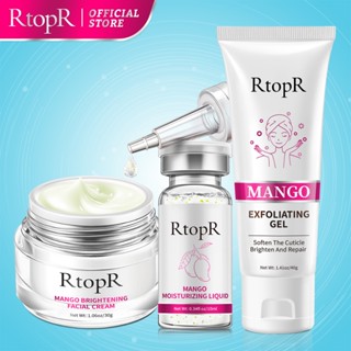  Bộ Mỹ Phẩm Dưỡng Ẩm Và Làm Trắng Da Mặt RtopR Chiết Xuất Xoài Dạng Lỏng Dưỡng Ẩm Tẩy Tế Bào Chết + Kem Dưỡng Da Mặt Hiệu Quả 
