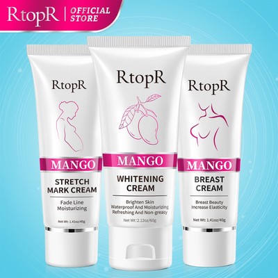 Bộ sản phẩm RtopR gồm Kem nở ngực xoài + Kem mang thai Mango + Kem làm trắng da xoài